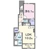 バルサ 1LDKの間取り