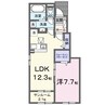 レアル 1LDKの間取り