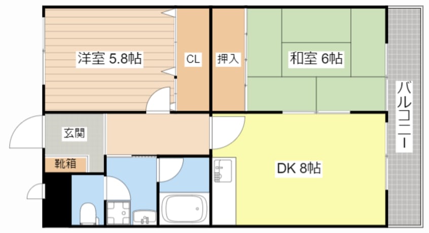 間取図 プリミエ貴生川