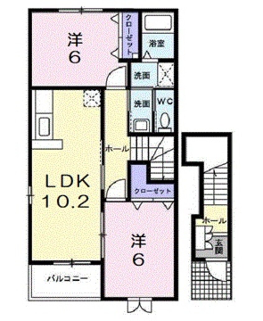 間取図 ポート　リジェールⅡ
