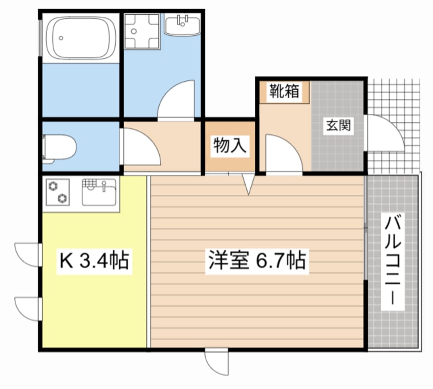 間取図 エルメゾン　ラクワット
