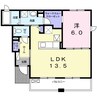 サニーオーブⅡ 1LDKの間取り