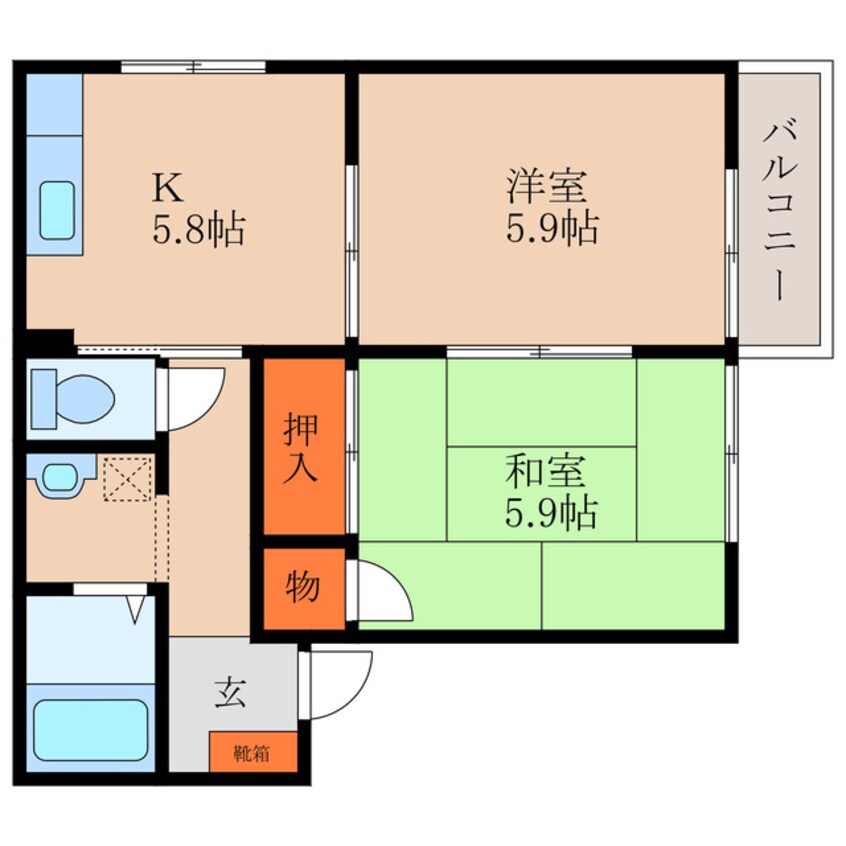 間取図 アプリコット