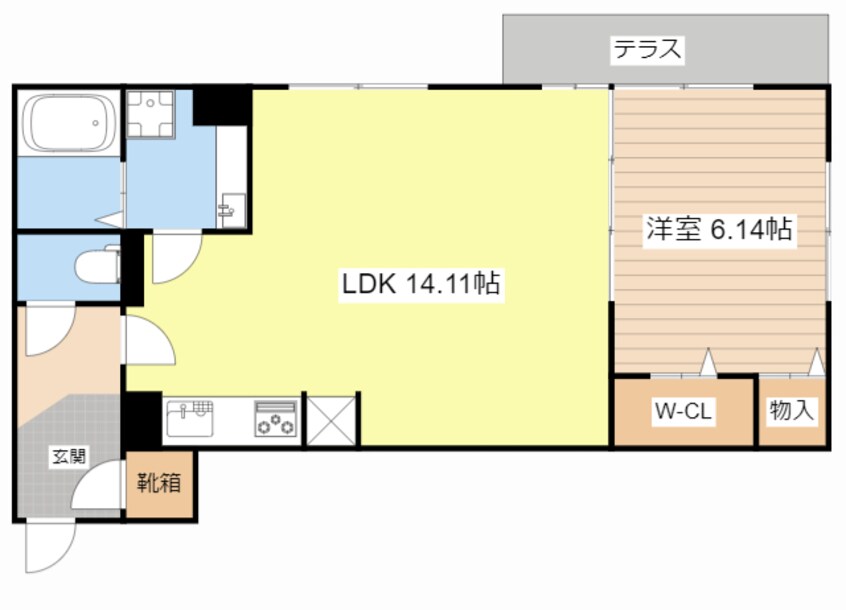 間取図 LA・VILLA五箇荘