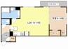 LA・VILLA五箇荘 1LDKの間取り