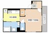 LA・VILLA五箇荘 1Kの間取り