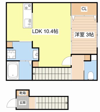 間取図 AS+ヘリオドール
