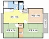 レークサイド西大津 3DKの間取り