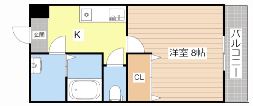 間取図 コスモハイツ愛知川B