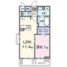 ラクーン守山 1LDKの間取り