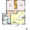 カサベルデ 2LDKの間取り