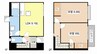 ボヌール幸澤C 2LDKの間取り