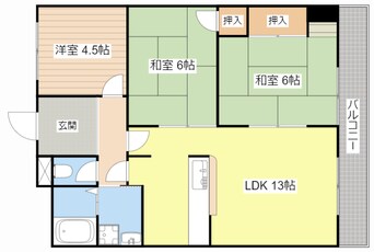 間取図 サンロイヤルかもがわ