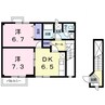 メディオⅡ 2DKの間取り