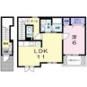 アクア　ヴィータ 1LDKの間取り