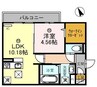 インヴィート 1LDKの間取り