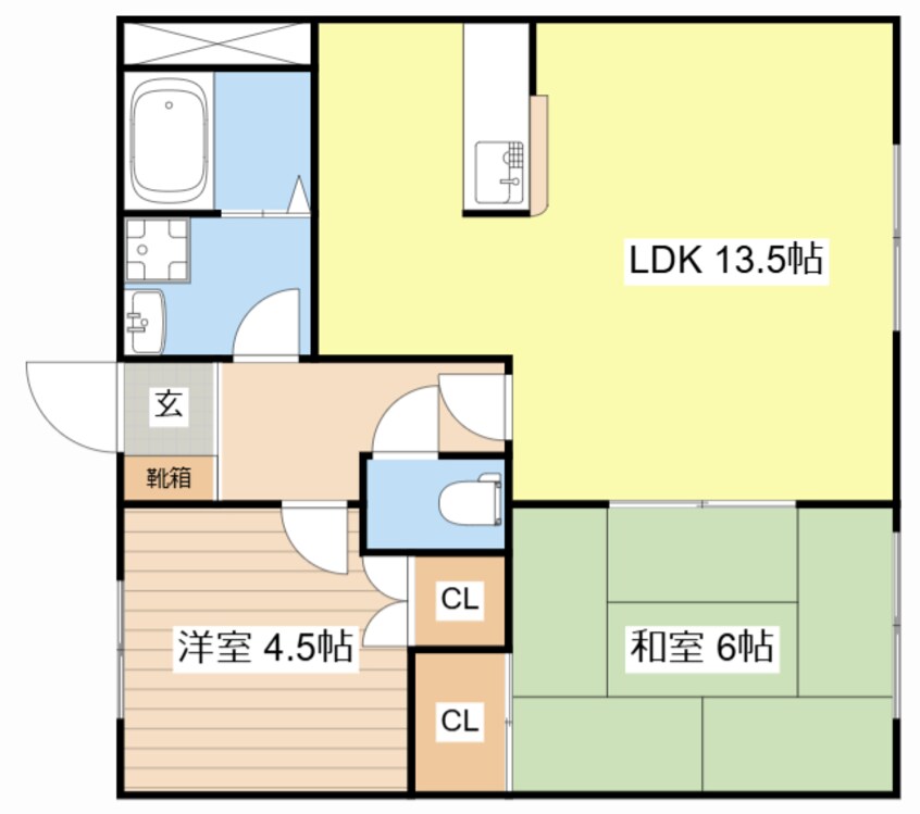 間取図 エスコート今堅田Ａ棟