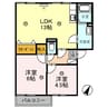 ベルヴェデール ＩＭＡＩ　Ⅰ 2LDKの間取り