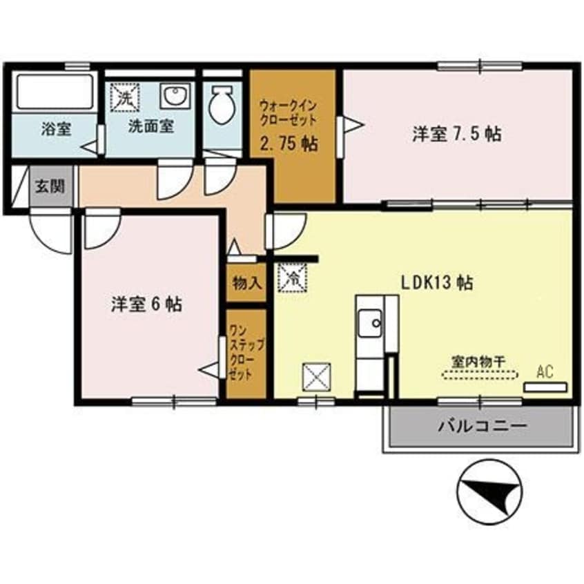 間取図 グレイスソシアキトロ