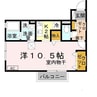 ベルコート木ノ座 1Kの間取り