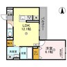 Palais Poire（パレ・ポワール）　A棟 1LDKの間取り