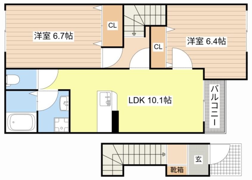 間取図 フローラルコートＤＳ