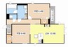 プラウ23 2LDKの間取り