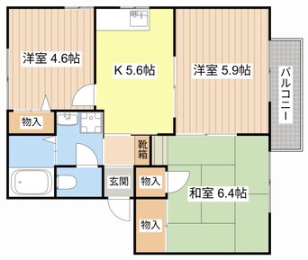 間取図 ＭＡＩＳＯＮ　ＬＵＮＡ