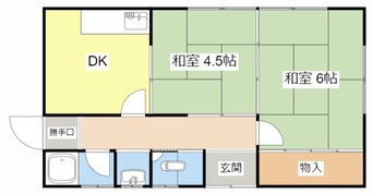 間取図 苗鹿１丁目安本邸貸家