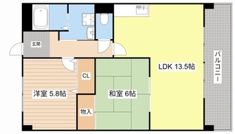 間取図 メゾンクレーネ弐番館