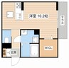 ビオット彦根　B棟 1Rの間取り