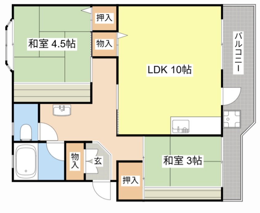 間取図 第1辻ハイツ