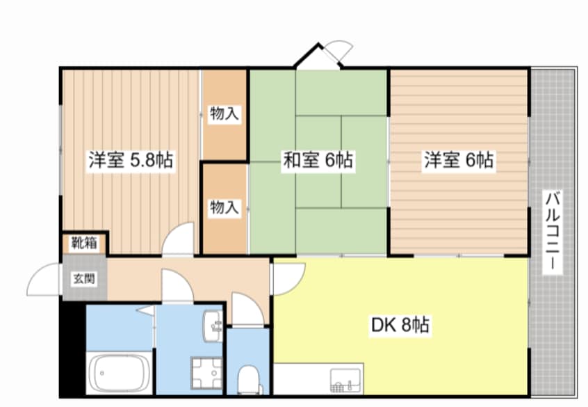 間取図 ファミール北川