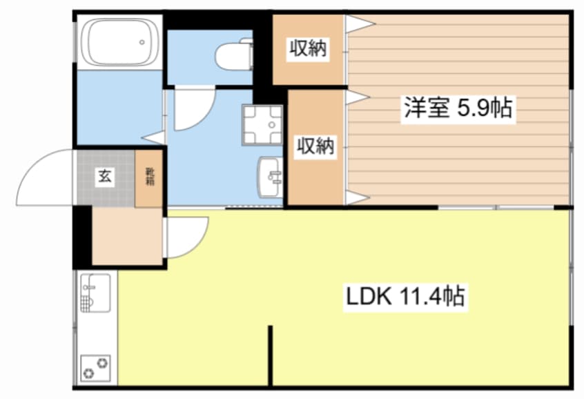 間取図 メゾンびわこ大橋