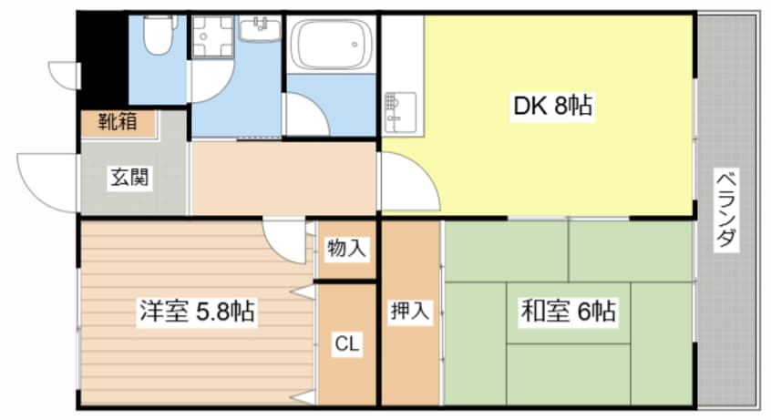 間取図 プリミエ貴生川