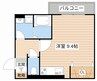 Reposer　Akane 1Rの間取り