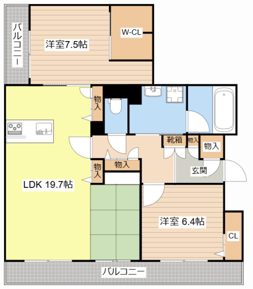 間取図 シャーメゾン草津プレミア
