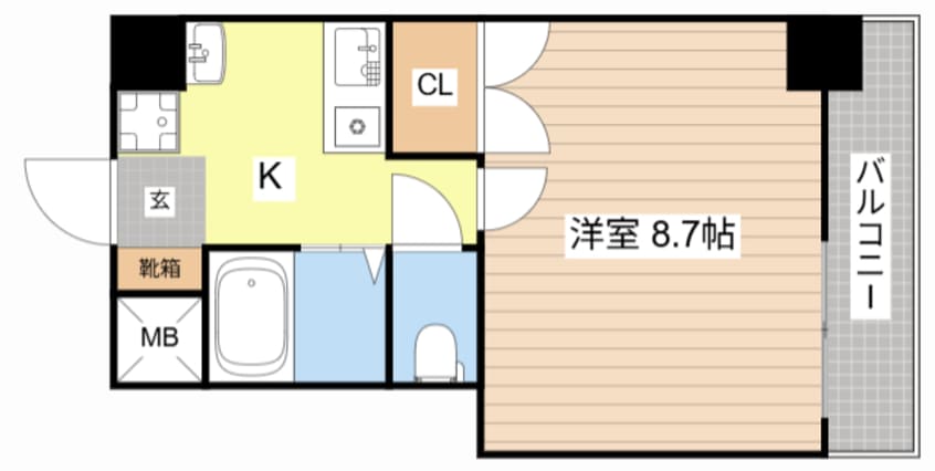 間取図 ミラージュ大津京