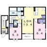 フロントパークひこねⅠ 2LDKの間取り