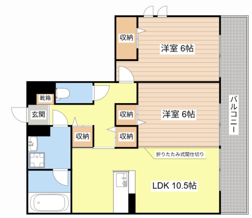間取図 クレストブルー