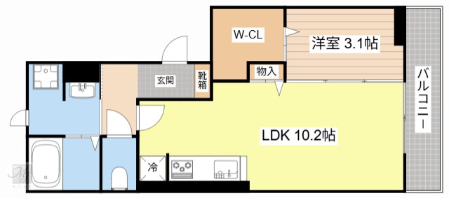 間取り図 ビオット彦根　A棟