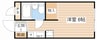 ハタハイツ 1Rの間取り