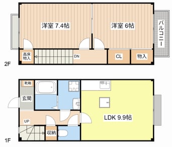 間取図 開の里Ⅰ棟