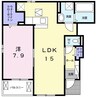 レイワ　コートⅠ 1LDKの間取り