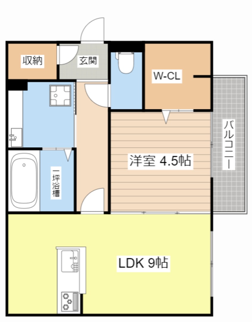 間取図 ホワイトクレイン野洲