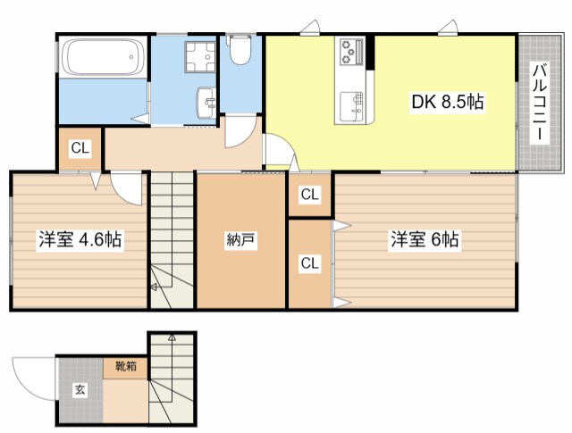 間取り図 Plaisir堅田