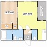 ピュアフラット１２ 1LDKの間取り
