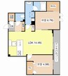 シャーメゾン　守山 2LDKの間取り