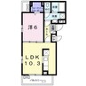 アビタシオン河瀬駅前 1LDKの間取り