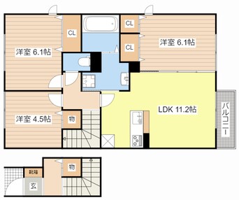 間取図 M’sコート